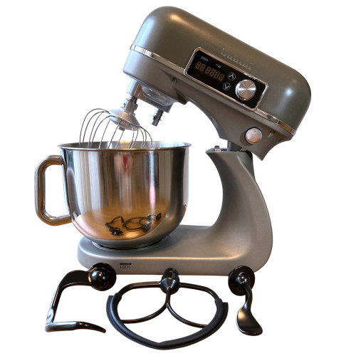 Планетарний міксер - тістоміс 6л Suhini SH-SM6.12 сірий (подвійний гак / металевий корпус)