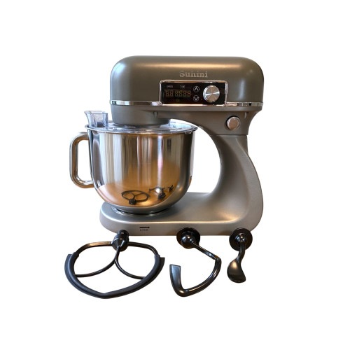 Планетарний міксер - тістоміс 6л Suhini SH-SM6.12 сірий (подвійний гак / металевий корпус)