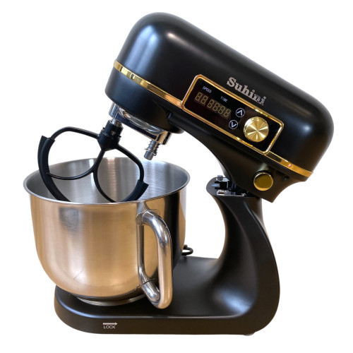 Планетарний міксер - тістоміс 6л Suhini SH-SM6.12 чорний (подвійний гак / металевий корпус)