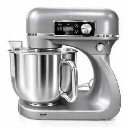 Планетарний міксер - тістоміс 6л Suhini SH-SM6.12 сірий (подвійний гак / металевий корпус)