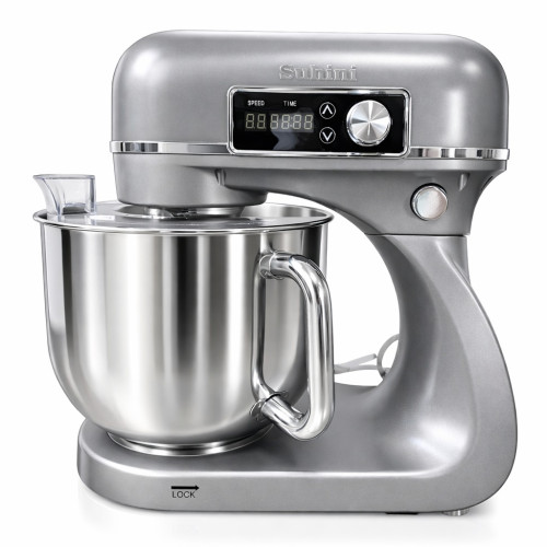 Планетарний міксер - тістоміс 6л Suhini SH-SM6.12 сірий (подвійний гак / металевий корпус)