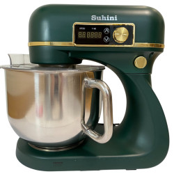 Планетарний міксер - тістоміс 6л Suhini SH-SM6.12 зелений (подвійний гак / металевий корпус)