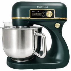 Планетарний міксер - тістоміс 6л Suhini SH-SM6.12 зелений (подвійний гак / металевий корпус)