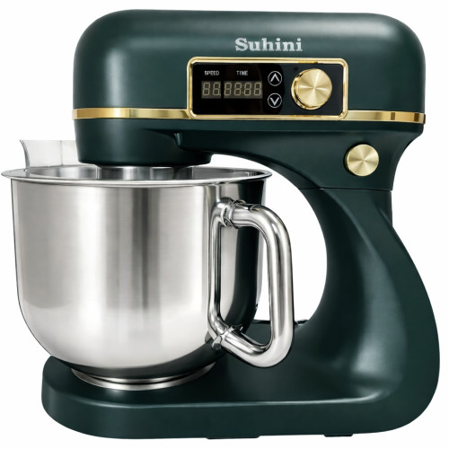 Планетарний міксер - тістоміс 6л Suhini SH-SM6.12 зелений (подвійний гак / металевий корпус)